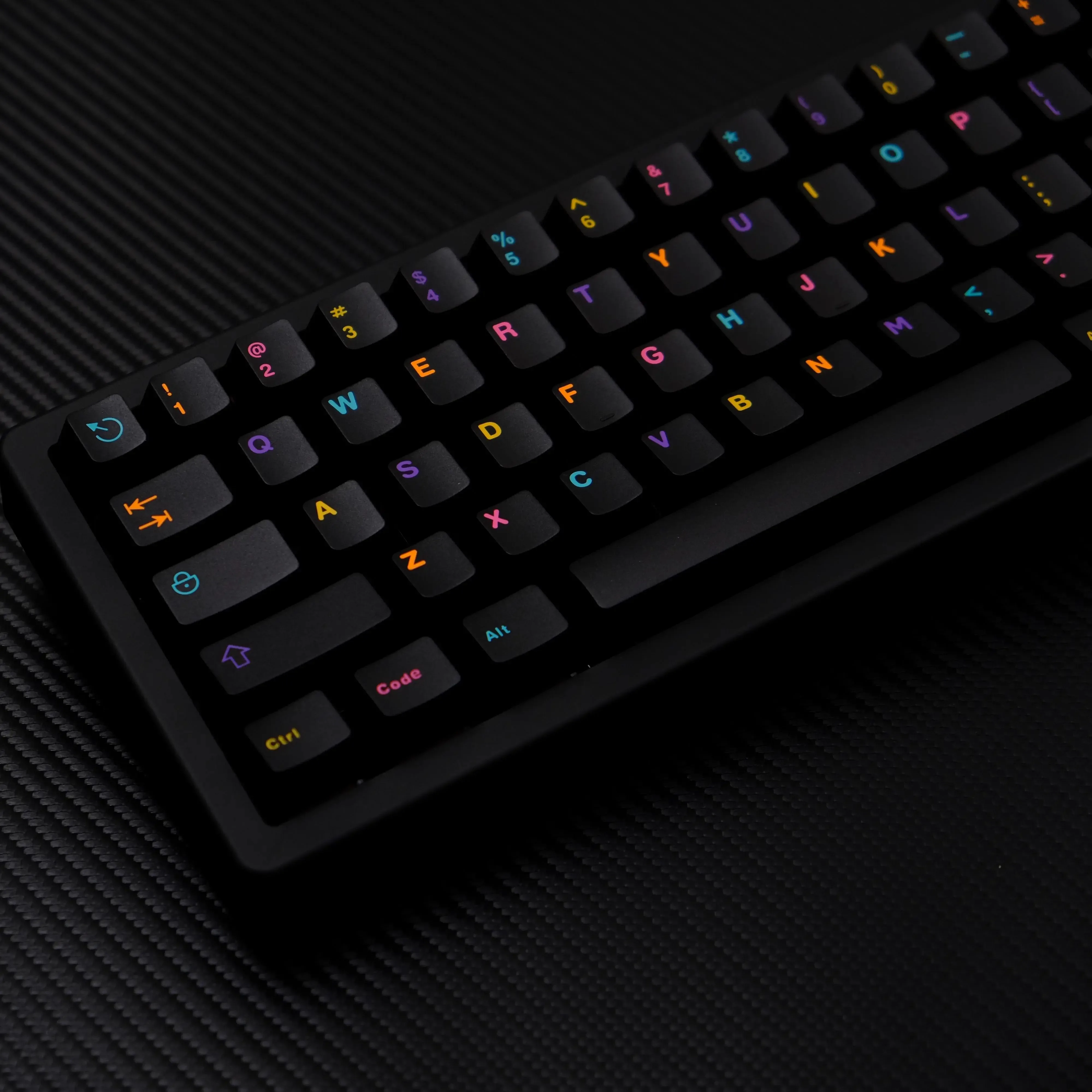 Imagem -05 - Gmk-keycaps Conjunto For Mechanical Keyboard Preto Tema Colorido Abs Perfil Cereja Keycap Colorido Acessórios Presente