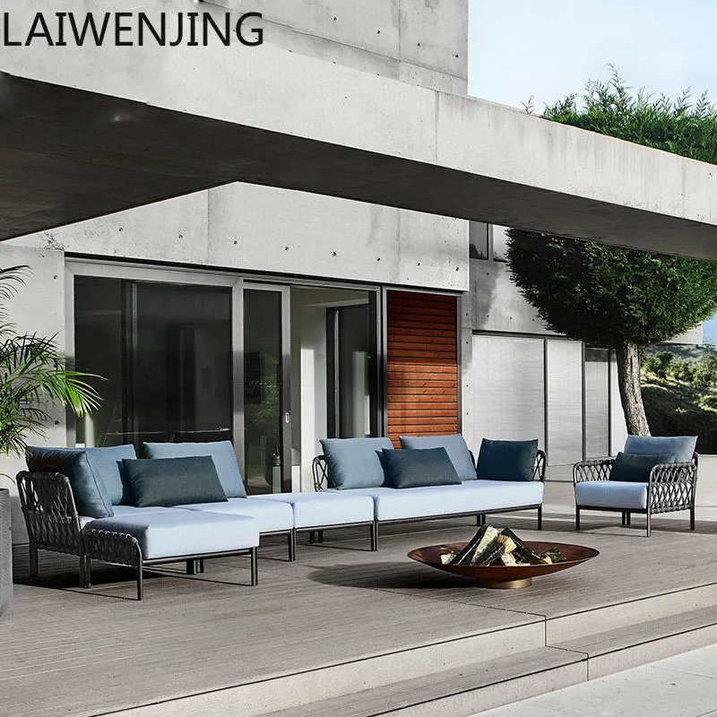 

SGF outdoor Nordic rattan lazy sofa coffee table combination advanced sense