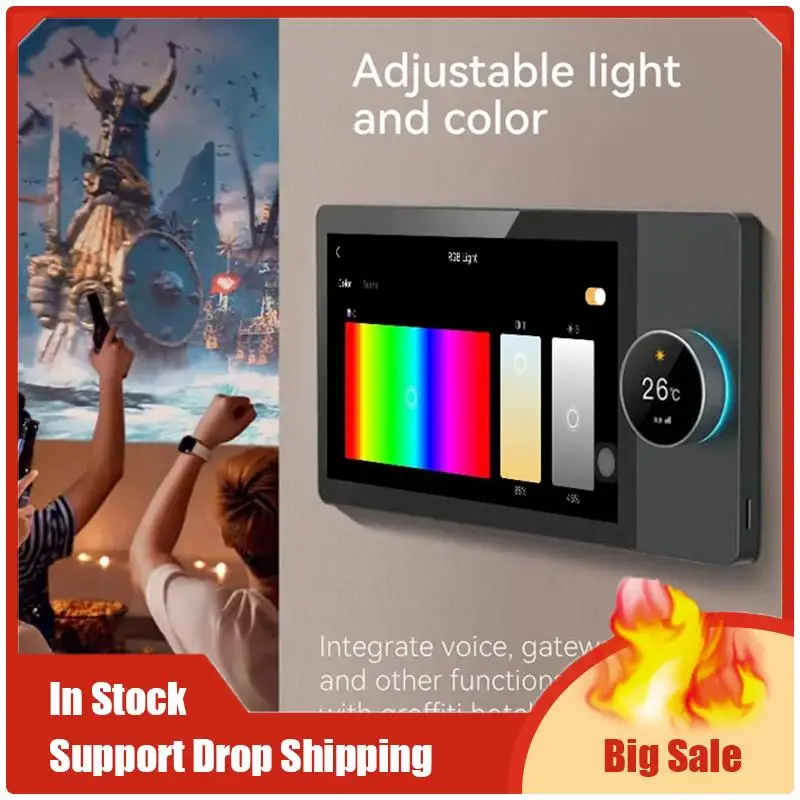 Mejores OFERTAS, Panel de Control Tuya, dispositivos Wifi Zigbee, puerta de enlace Tuya Zigbee integrada en Panel de Control de hogar inteligente Nspanel Tuya de 6 pulgadas