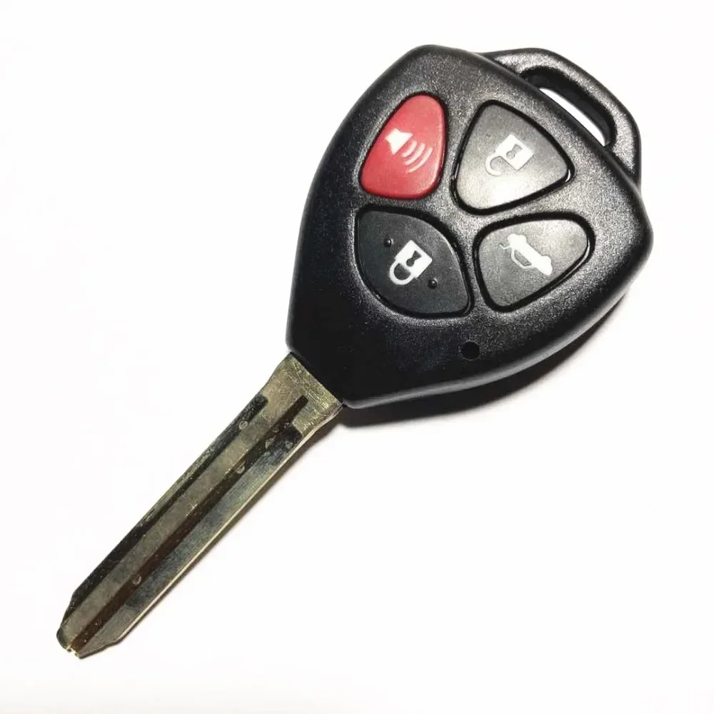 Fit for Toyota Corolla Avalon Venza RAV4 2006 - 2010 4 Button Remote Fob Cover  Replacement Car Key Shell Case Toy43 Blade