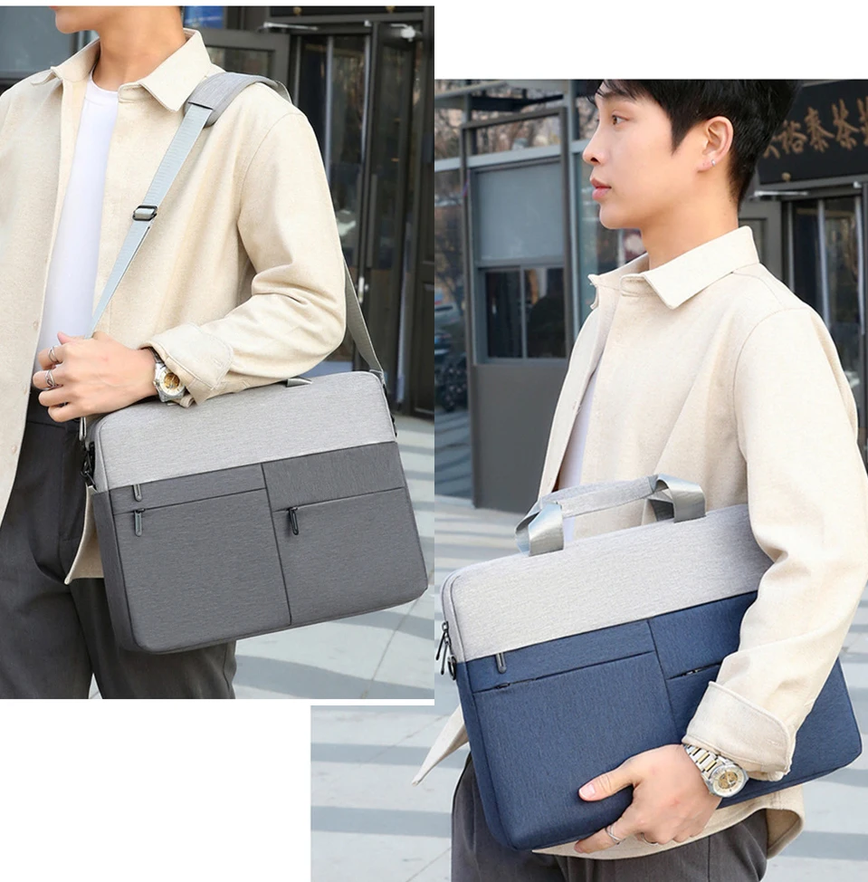 휴대용 대비 색상 대용량 서류 가방 핸드백 숄더백 케이스 태블릿 노트북 PC 책 노트북