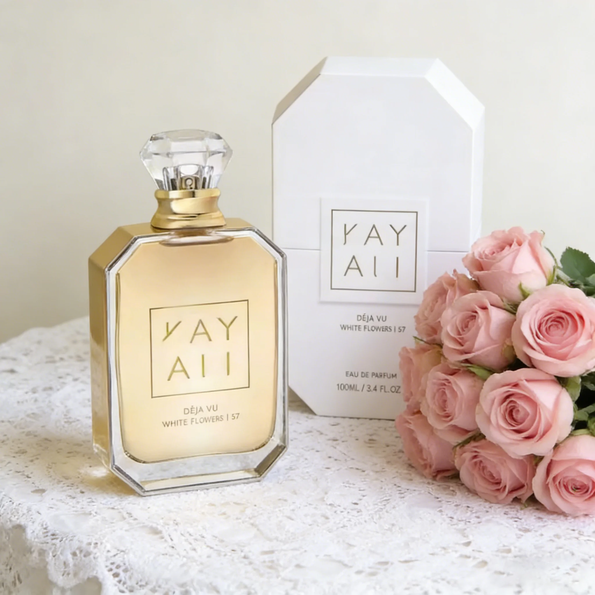 

K 0ayali Deja Vu White Flower 57 Premium EDP Sweet Nectarine Aromatic Jasmine Vanilla Cozy Fragrance