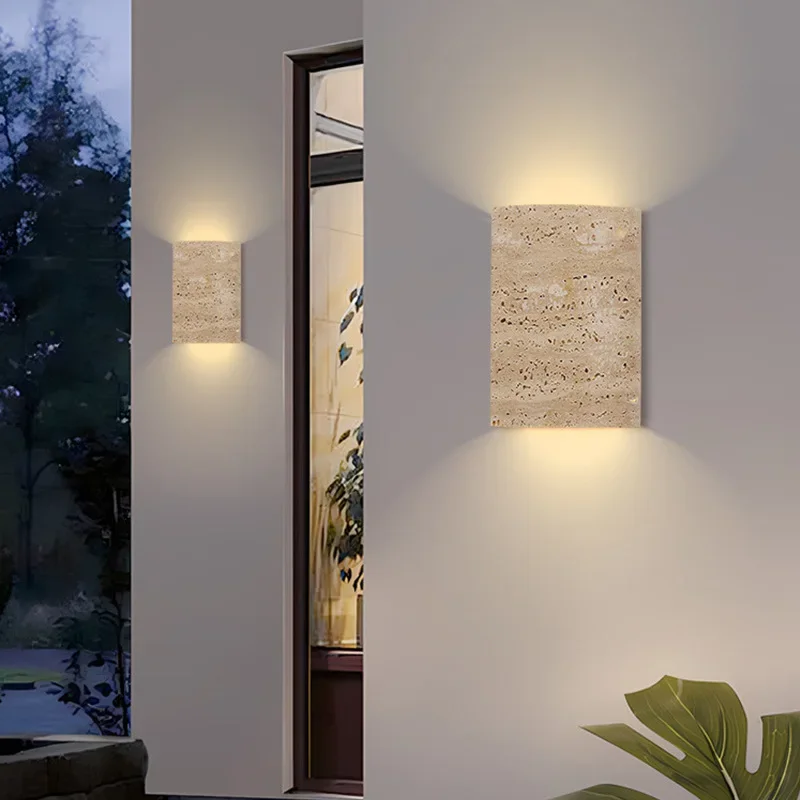 LED Natural Stone Wall Light Modern Art Room Decoration Wall Lighting Bedroom Home Background LED Simple Wall Lamp Night Light