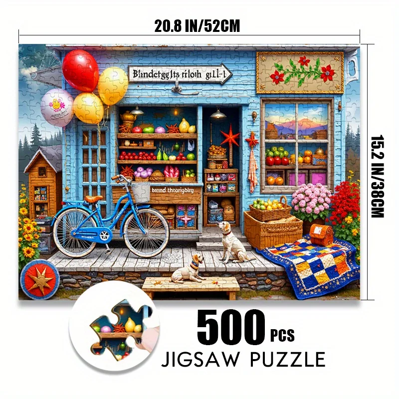 Quebra-cabeça grande de 500/1000 peças, adequado para adultos e famílias – Desafio avançado com peças de arranhões, jogo de cérebro complexo,