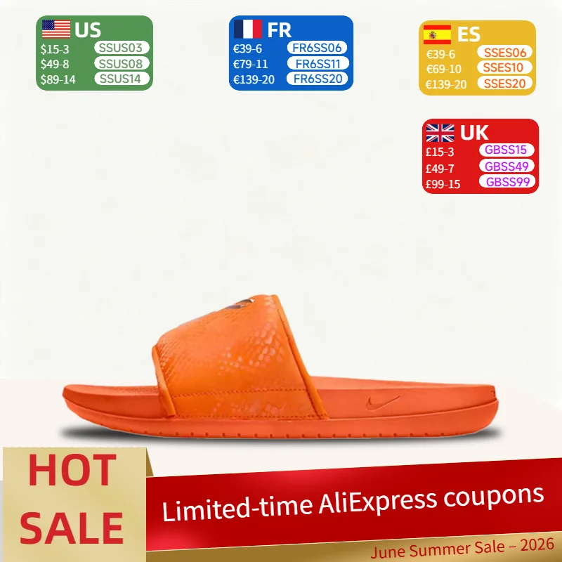 

Nike Kobe Offcourt Slide Comfortable, Breathable, Soft Slide Sandals for Both Men and Women - Orange Color IF2870-800
