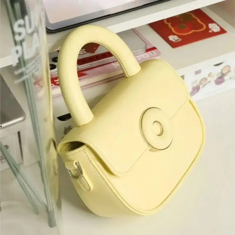 Bloom Sweet Cool Yellow Messenger Women Hot Girls Handle Y2k Hand Bag Female Haruku Aesthetic Crossbody Bags 2024 New