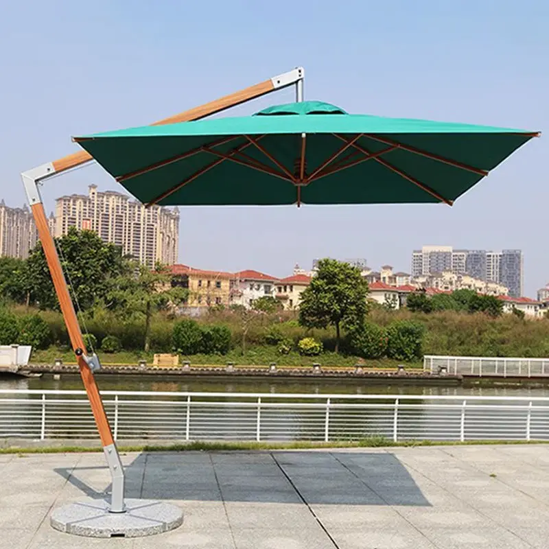 Wholesale Heavy Duty Side Pole Aluminum Cantilever Heavy Pagoda Fancy Garden Offset Patio Parasol Modern Outdoor Furniture