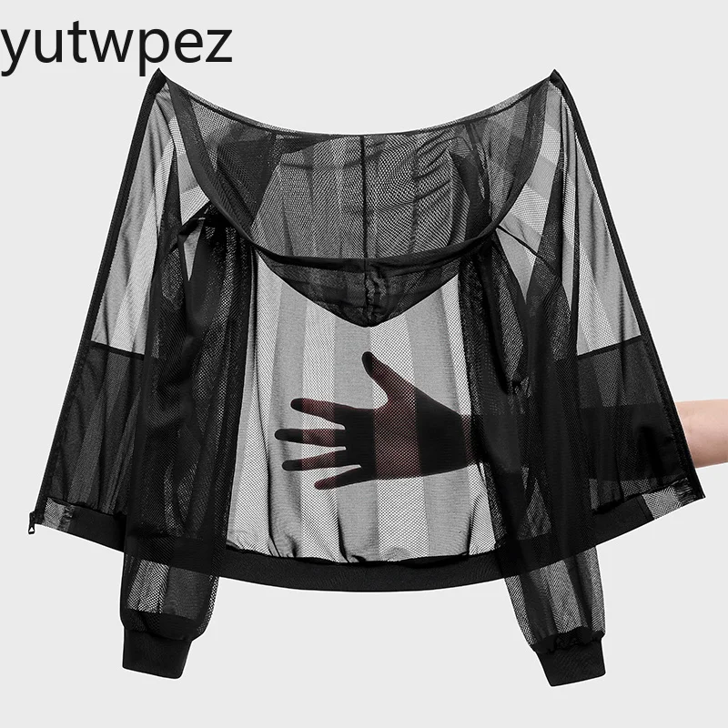 Summer UPF50+ UV Sun Protection Skin Coats Men's Ultra-Light Outdoor Hiking Camping Hooded Outwear Breathable Casual Jackets - view 4