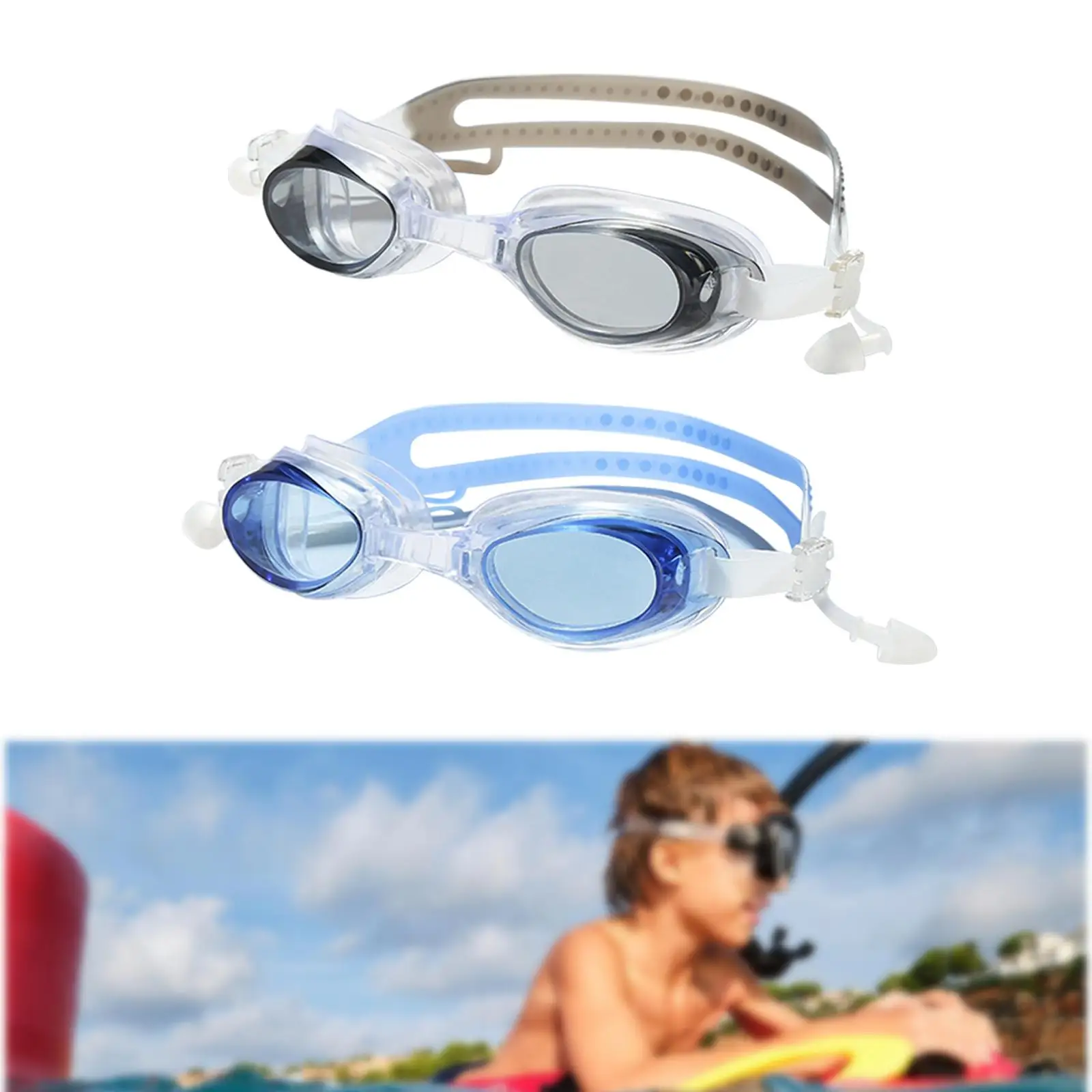 Gafas de natación de vista clara para hombres y mujeres, protección ocular antivaho, gafas de natación cómodas, gafas para nadar, buceo, piscina, deportes acuáticos