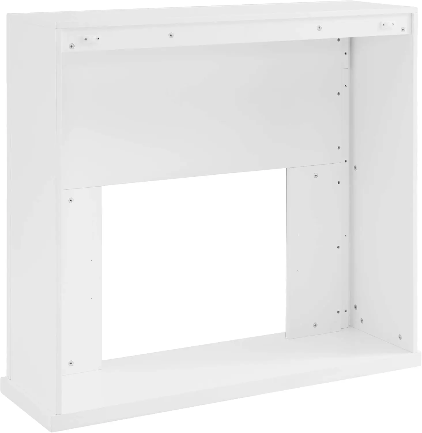 Stadderly Mirrored Alexa-Enabled Electric Fireplace, White