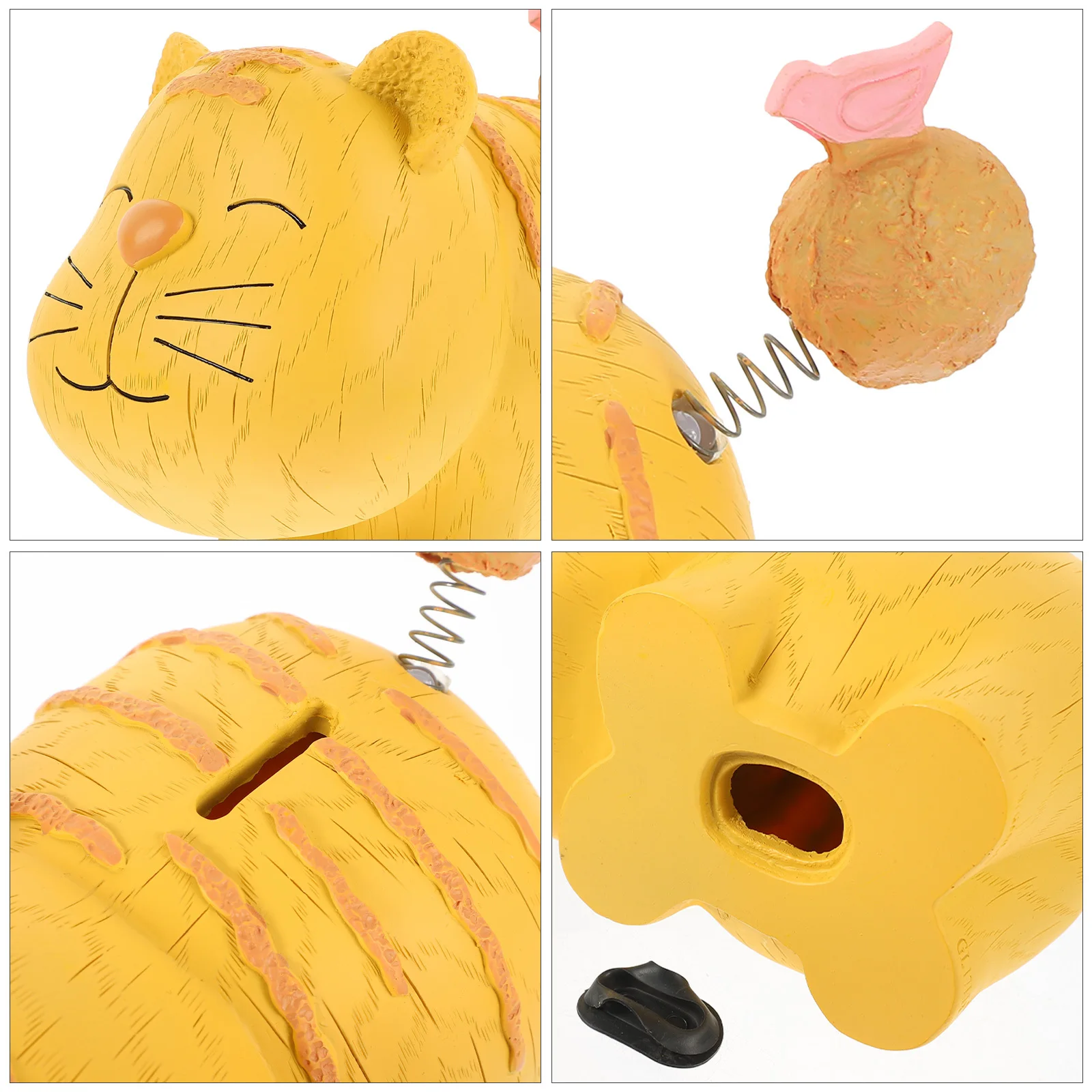 Animal Piggy Bank Adorable Tiger Design Money Bank for Kids Safe Resin Material Portable Coin Storage Home Office Use