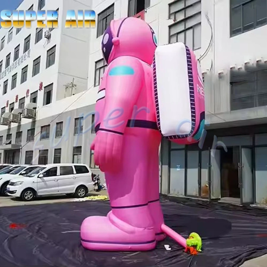 Astronauta gonfiabile rosa modello ragazza gonfiabile speciale super air con sacca d'aria