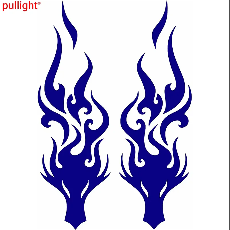 1 pair of handsome and cool dragon shaped car bumpers, car windows, motorcycle fuel tank decorations, vinyl car stickers