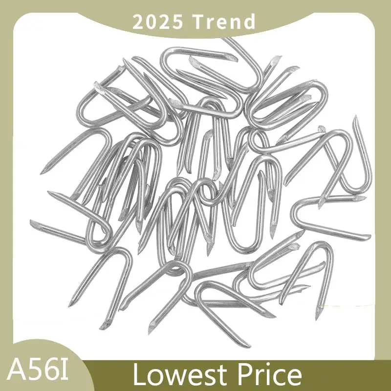 

ABDD 200 Pcs Steel Wire Fencing Staples ,U-Shaped Fasteners Nails For Wire Mesh And Woven Fencing