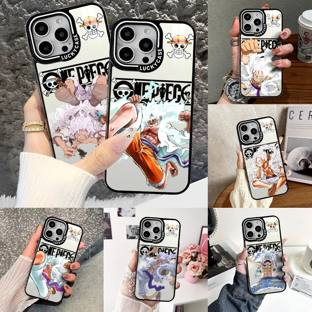 

O-One L-Luffy P-Piece Phone Case For iPhone 16 15 14 13 Pro Max Transparency Shockproof Hard Funda