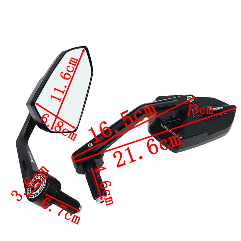 For ZONTES 703R Motorcycle Modified Rearview Mirror Handlebar Mirror ZT703-R Reversing Mirror Motorcycle Side Mirrors