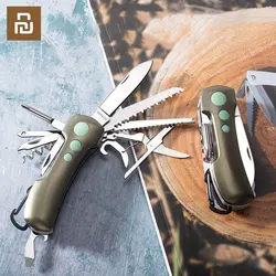 XIAOMI Camping Survival Knife 15 In 1 Stainless Steel Swiss Mini Folding Keychain Knife Multi-fuction Outdoor EDC Folding Knives