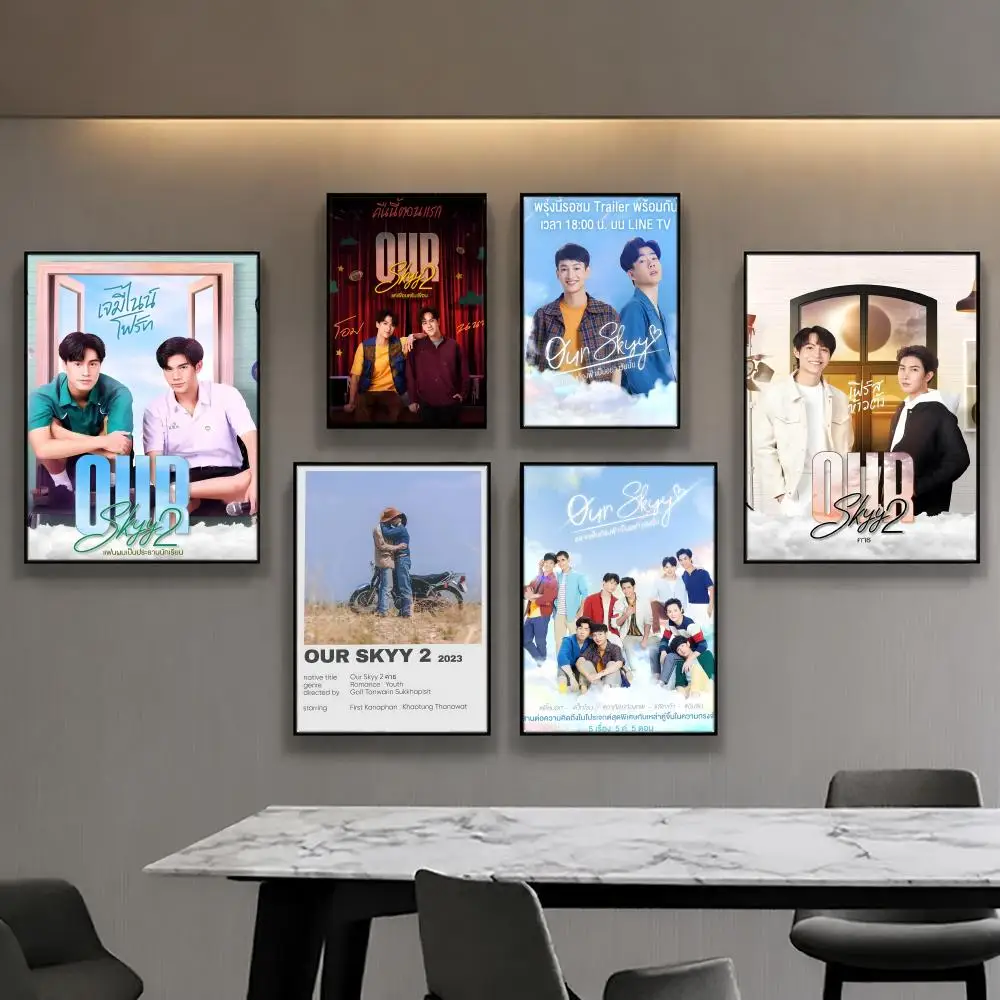 Póster de drama Our Skyy, decoración de habitación de anime, decoración de película, mochila, arte de pared interior, arte de pared musical