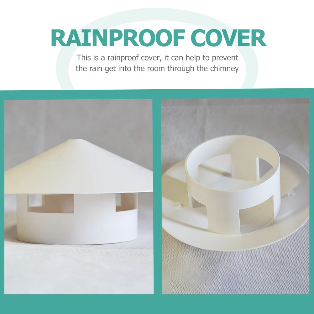 

Прочная крышка дымохода из ПВХ, непромокаемая защитная крышка в форме гриба, простая установка, система вентиляции на крыше, крышка дымохода