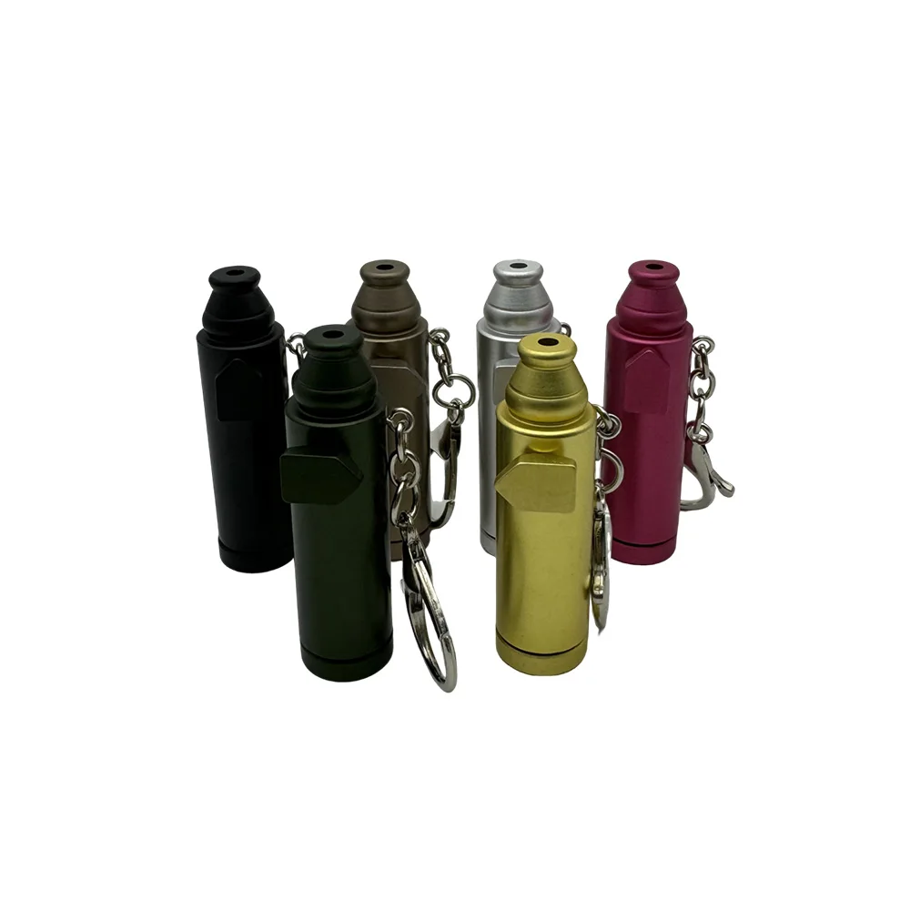 63*17mm Pepper Shaker Premium Metal SnufBullet Spice Dispenser Sweetener Portable Travel Storage