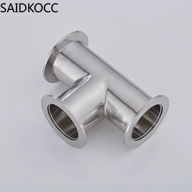 Stainless Steel Quick-loading Three-way KF Vacuum Three-way Flange Three-way Joint Equal Diameter KF16 25 40 50