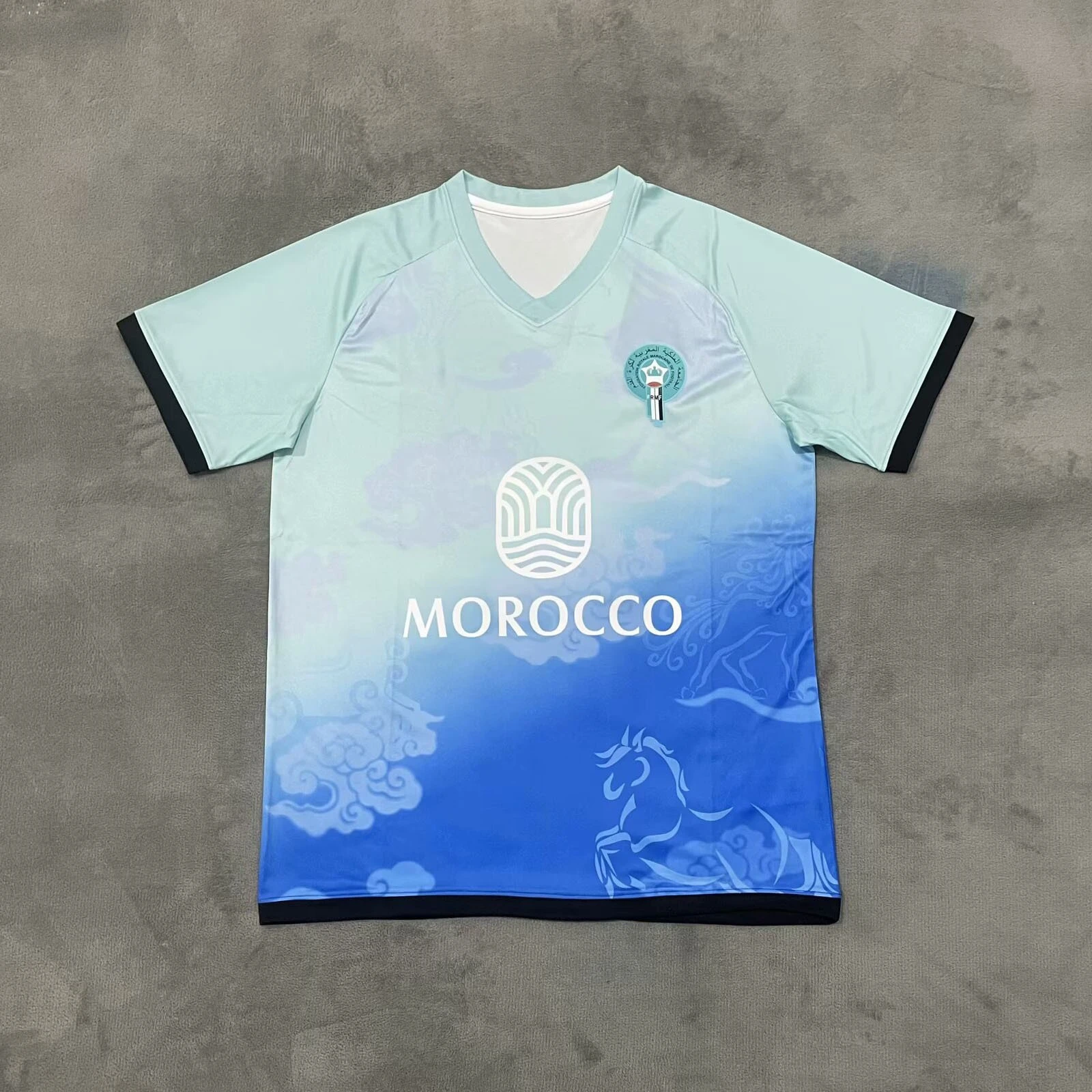 Verano Marruecos 2025-26 Temporada Fútbol clásico Mujer Fan Jersey Transpirable Secado rápido Cómodo y transpirable para partidos