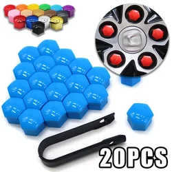 17/19/21MM Car Wheel Nut Head Cover Caps Protection Anti-Rust Auto Hub Screw Cover Car Tyre Nut Bolt Exterior Decoration 20Pcs