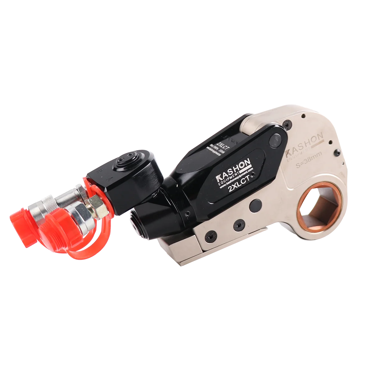 10000Psi 2534Nm Low Profile Hollow Hydraulic Torque Wrench Hexagon Cassette AF 32-50mm