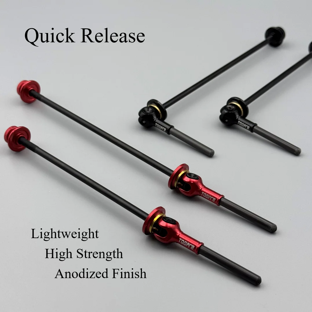 1 زوج خفيفة دراجة Ti أسياخ الإفراج السريع ، ألياف الكربون وسبائك AL ، ل MTB/الطريق/دراجة قابلة للطي محاور العجلات الأمامية والخلفية #2