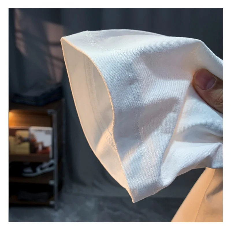 Summer 2024 New Short-Sleeved T-shirt Men's Printed Crew Neck Casual All-Matching Comfortable Stretch Men's Clothing