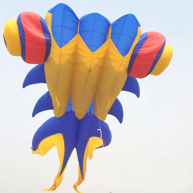 free shipping 10m fish soft kite flying professional kites reel large inflatable kite for adults kite giant kites to fly windrad