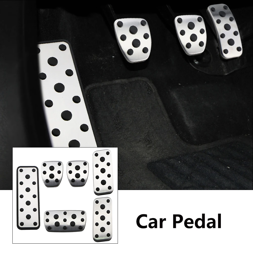 Couvre-pédales de voiture en acier inoxydable, repose-pieds pour pédale de frein et d'accélérateur pour Subaru Forester 2003-2005 Legacy 2004-2014 Outback 2004-2006 Acc