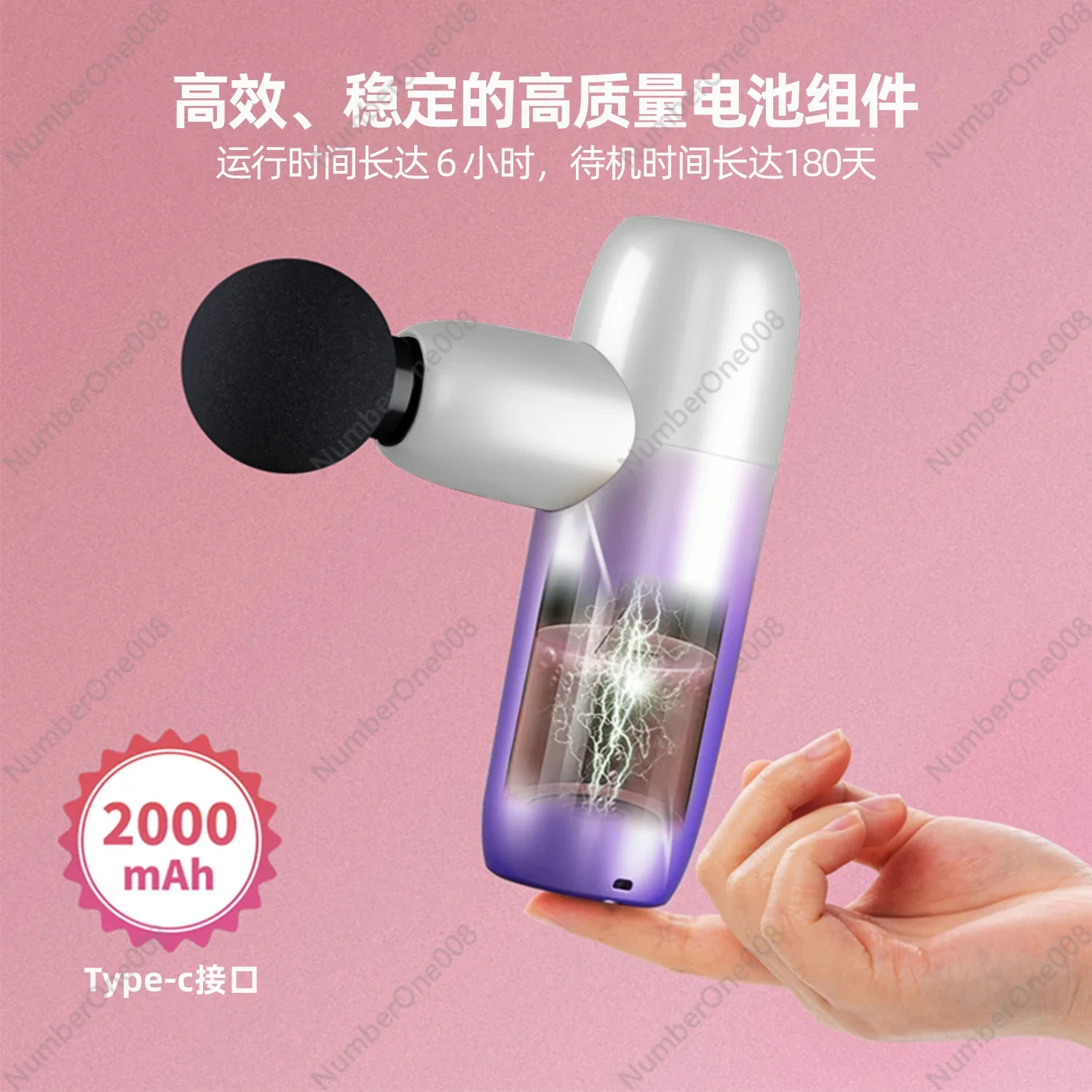 Portable Mini Fascia Gun Body Relaxation High Frequency Vibration Neck Gun Massager