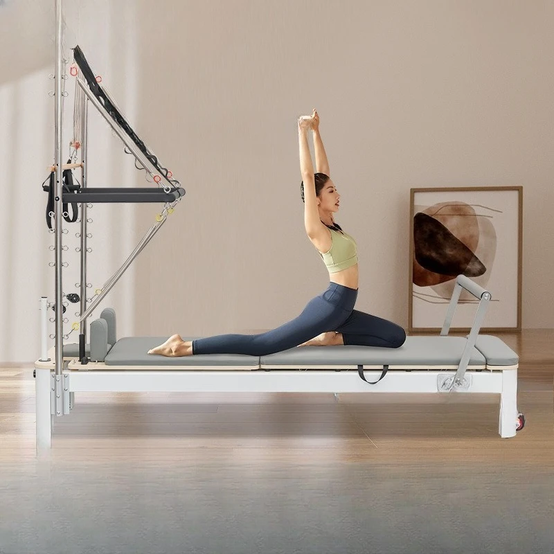 اليوغا المدرب الشخصي المنزلية سرير بيلاتيس سبائك الألومنيوم سرير اثنين في واحد سرير شبه مرتفعة