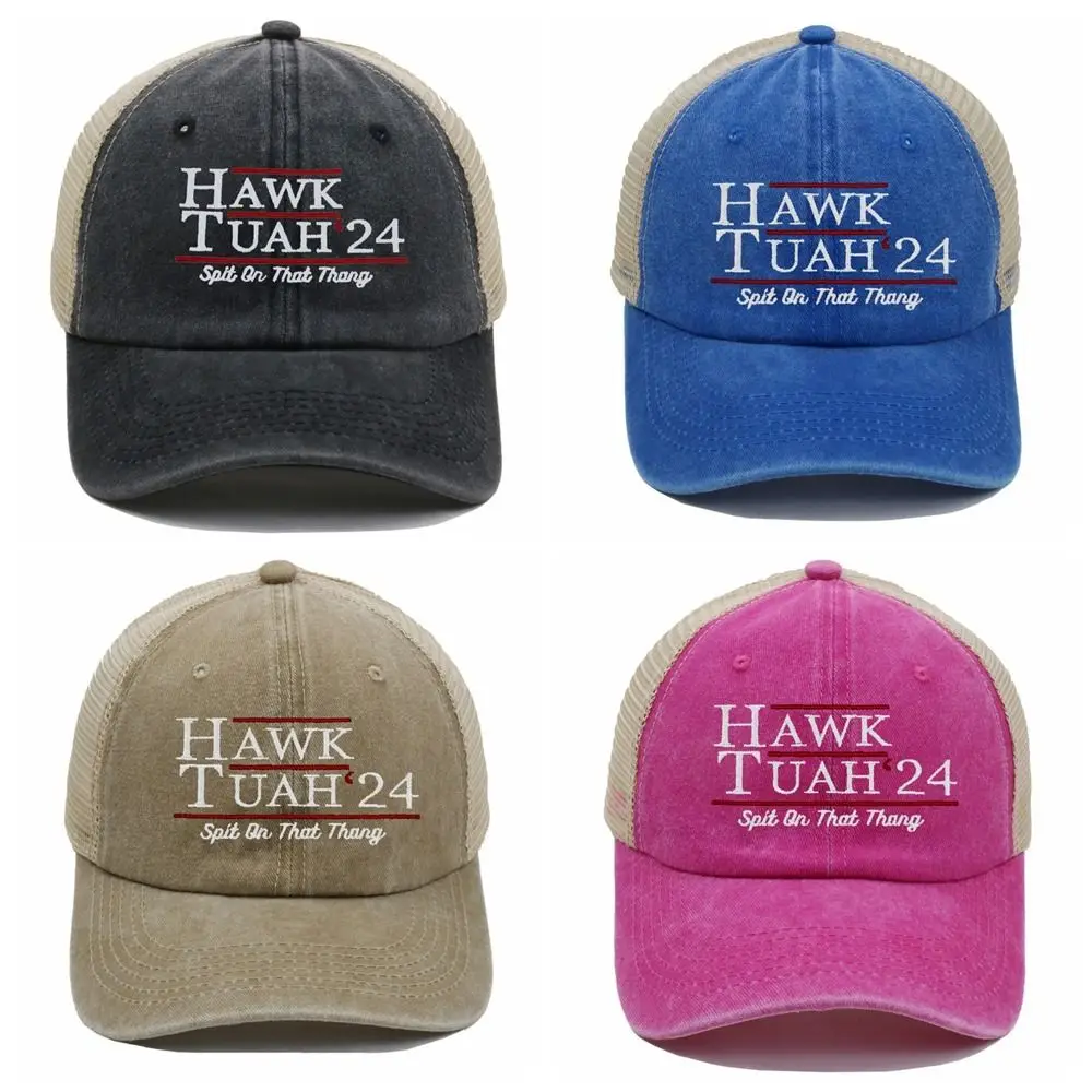 

Hot Mesh Hawk Tuah 24 Baseball Cap Meme Unisex Spit On That Thang Retro Adjustable Racing Cap