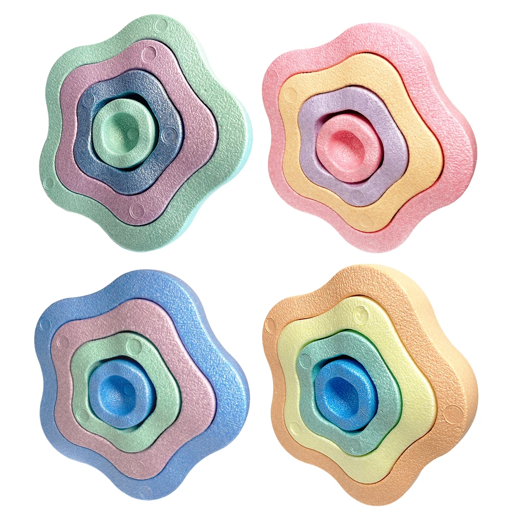 4Pcs Foam Balance Stepping Stone Non-Slip Toddler Stepping Stones Sensory Stepping Stones for Promoting Coordination Skills
