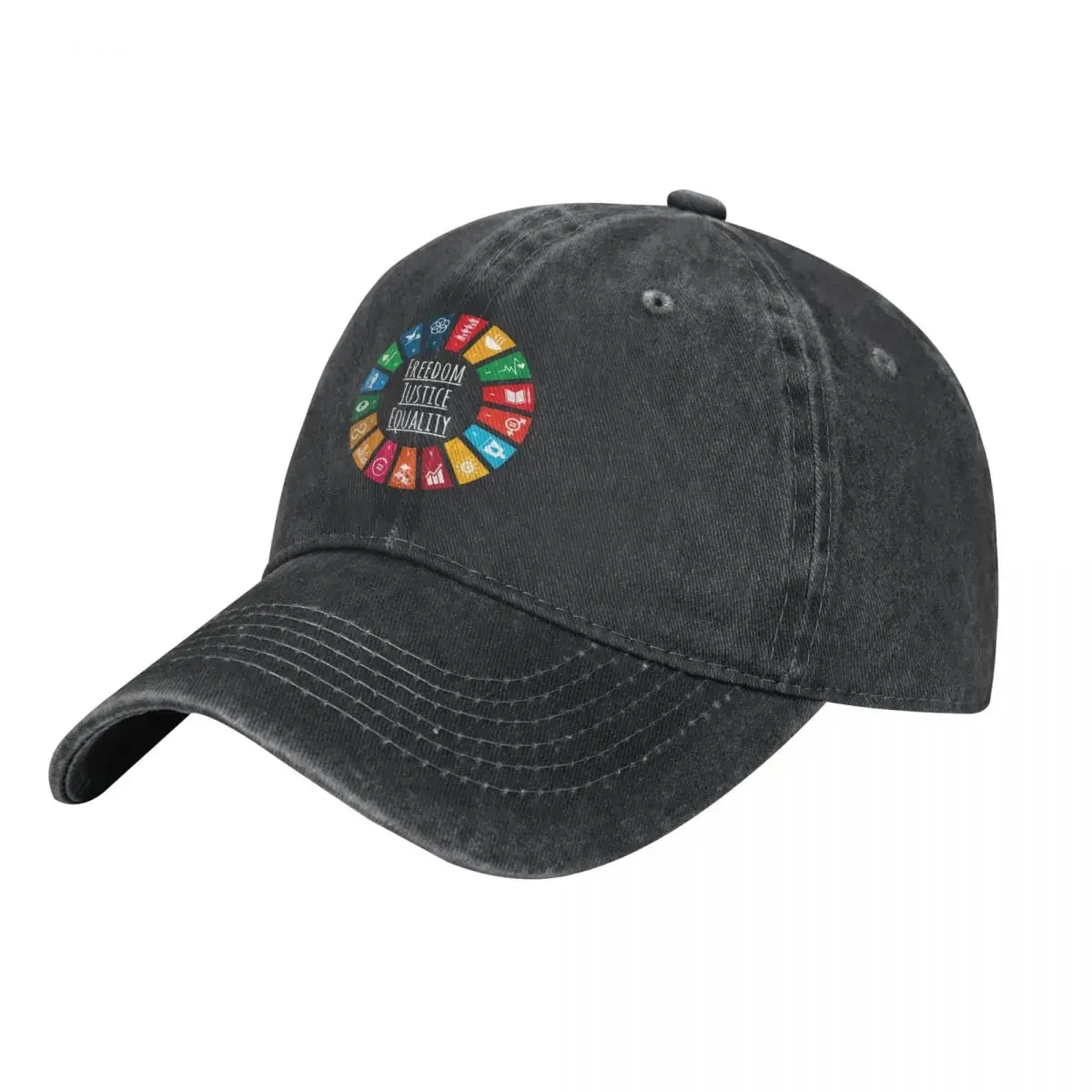 UN SDGs Global Goals 2030 | United Nations Sustainable Development Goals 2030 Logo | Sustainable Gifts Cowboy Hat