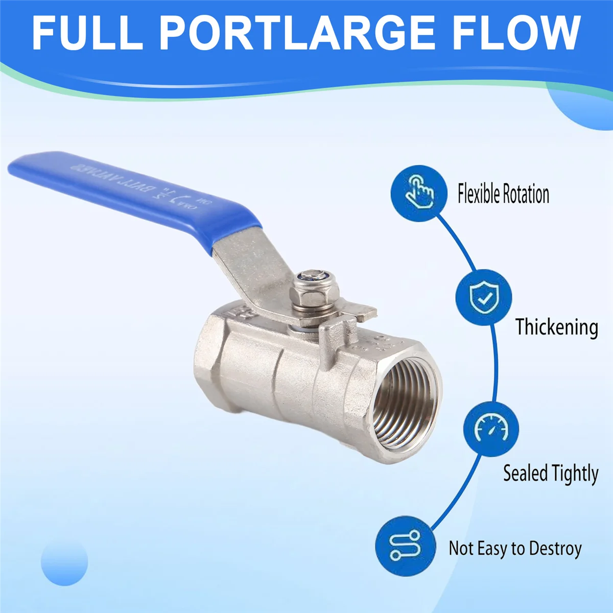 

Шаровой кран ручки рычага BAAX 1/2" из нержавеющей стали с внутренней резьбой