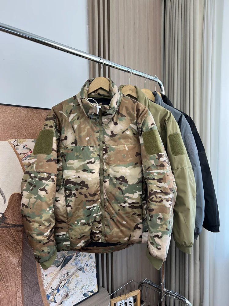 

Зимняя ветрозащитная хлопковая куртка с воротником-стойкой для мужчин, уличное водонепроницаемое камуфляжное утепленное пальто, американское повседневное модное пальто