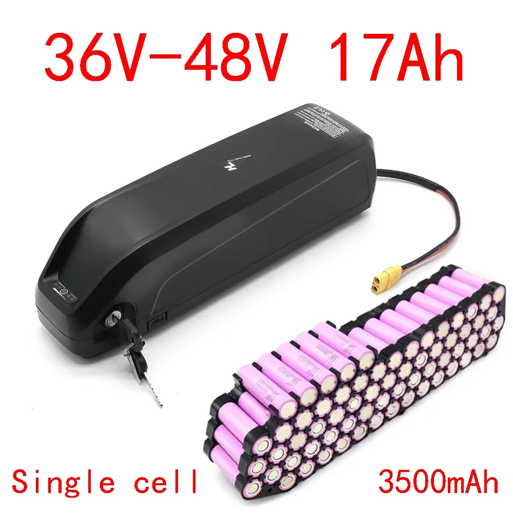 

NEW Original 36V 48V 17AH Hailong Battery 30A BMS 350W 500W 750W 1000W 18650 35E Power Cell Free Shipping Duty-Free Gift Charger