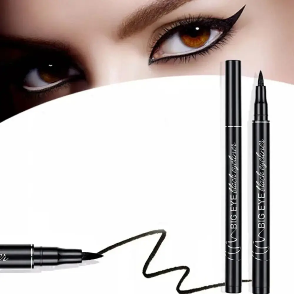 Eyeliner liquido alla moda con testa snella Eyeliner ultrasottile a lunga durata a prova di sudore Eyeliner senza sbavature