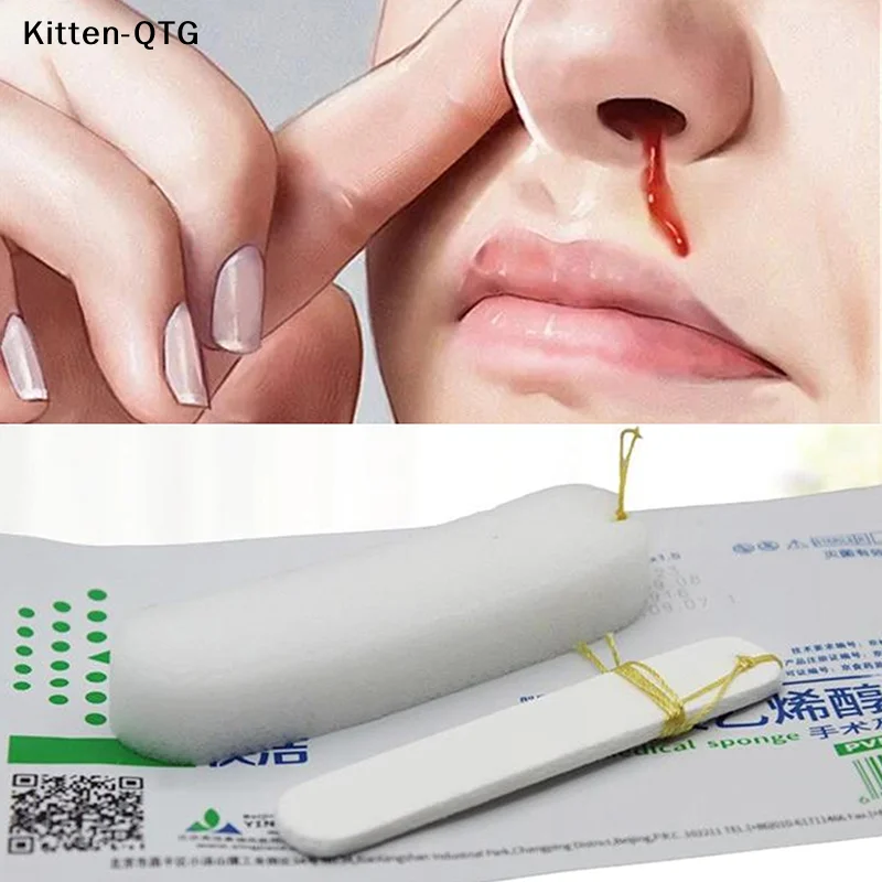 

NEW 1PC Medical Hemostatic PVA Expansion Sponge Disposable Nasal Dressing Sponge For Nose Bleed Nasal Cavity Packing Haemostasis