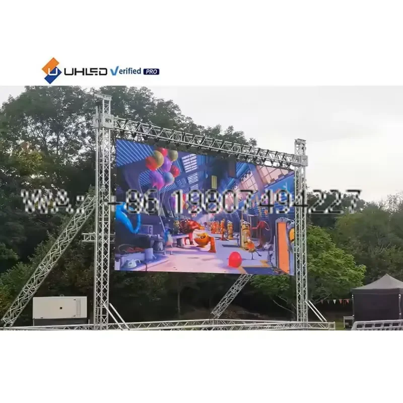 For UHLED P2.6 Outdoor Full Color LED Display Screen 500x500mm Video Wall for Church Stage