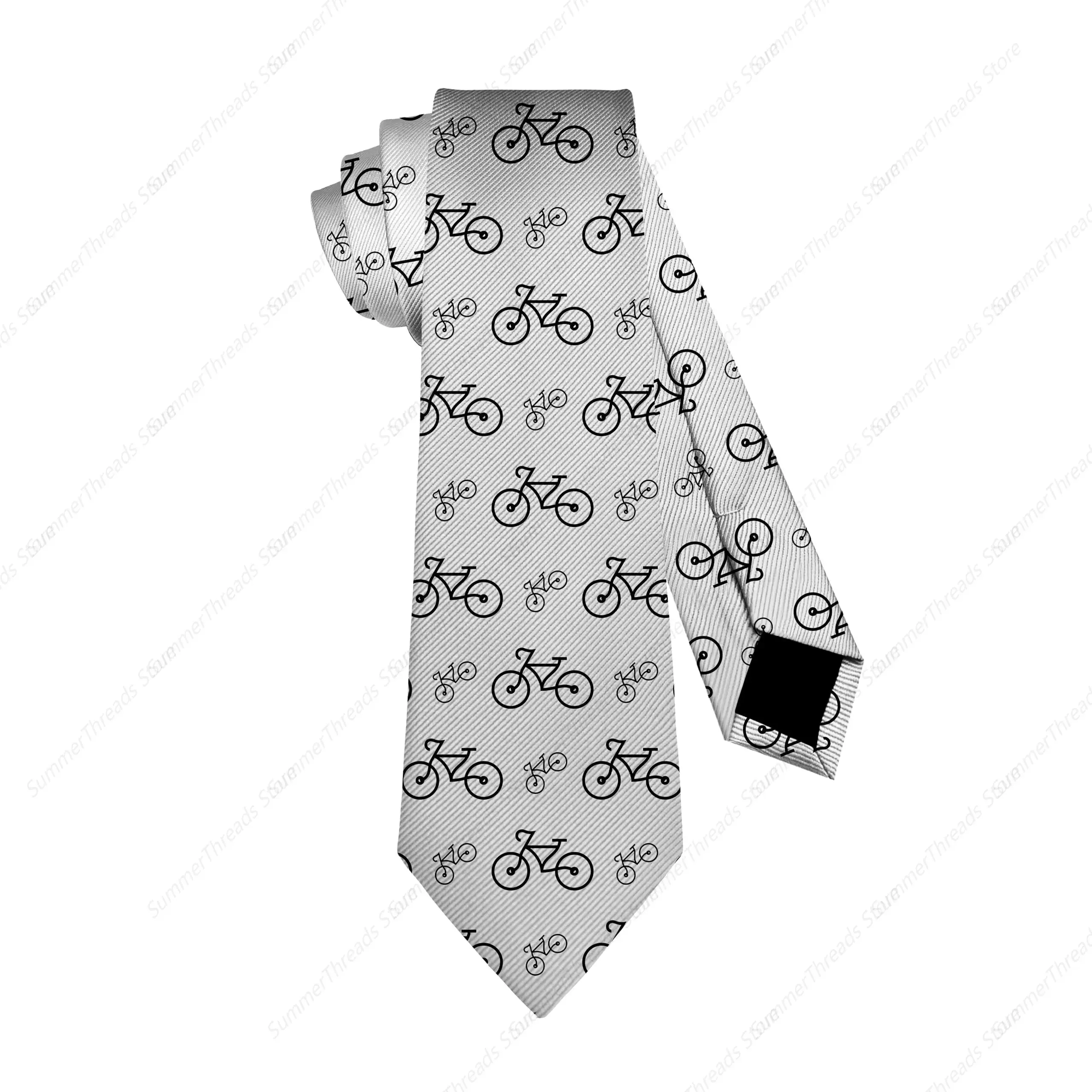 Men's Funny Sports Ties Novelty Bicycles Bike Cycling Ties for Men Ties