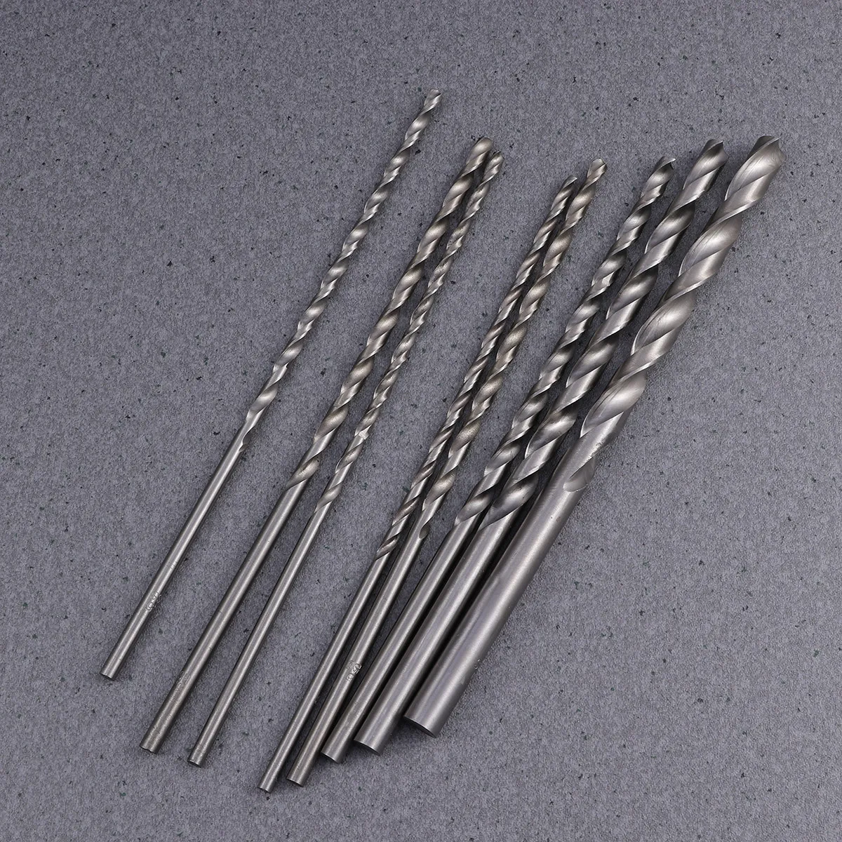 8pcs HSS Drill Bits Set, 200mm Extra-Long for Metal/Wood/Plastic – Fast, Accurate & Wear-Resistant