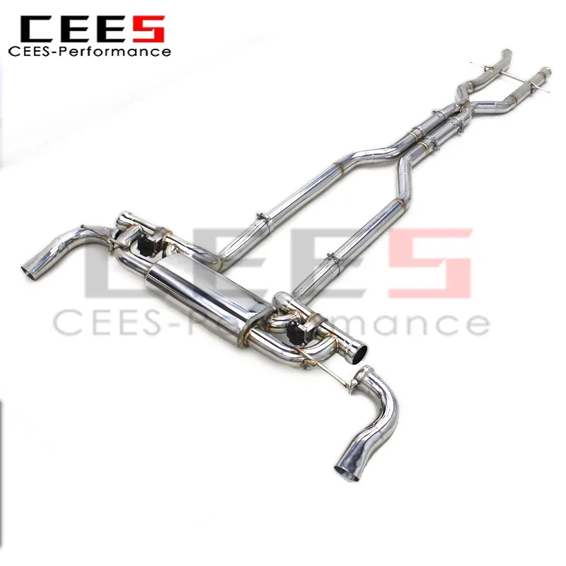 

Cees Valvetronic Catback для Mercedes-Benz LS500/GLS500 X166 V8 4,7T 2017-2023 Escape автомобильная выхлопная труба глушитель из нержавеющей стали