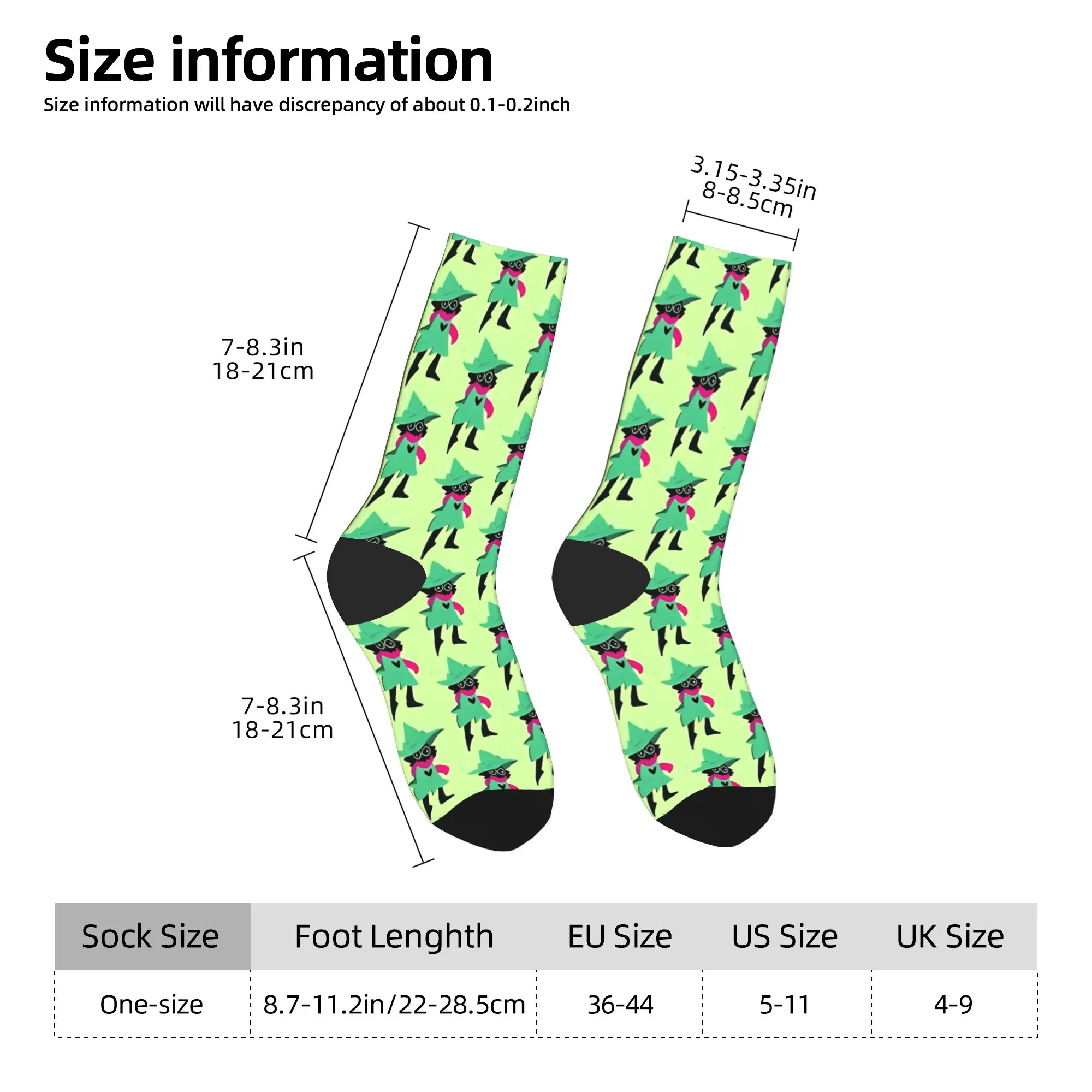DELTARUNE RALSEI Socks Men Women Funny Happy Video Games Socks High Quality Spring Summer Autumn Winter Middle Tube Socks Gift