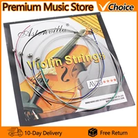 Juego de cuerdas de violín E-A-D-G, núcleo de acero, níquel, plata, herida, exquisitos accesorios de piezas de instrumentos musicales de cuerda, 4 Uds.