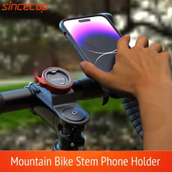 Bike Phone Holder, Aluminum Mountain Bicycle Phone Mount with Universal Adapter,Handlebar Quick Mount with Ultra Lock