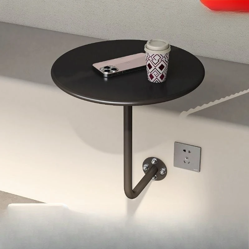 wall-mounted-round-black-multipurpose-table-simple-furniture-for-cafe-dessert-shop-commercial-dining-use